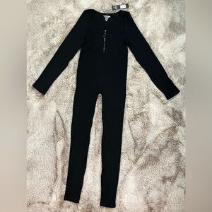 Fashion Nova Sonaya Seamless Jumpsuit Black NWT